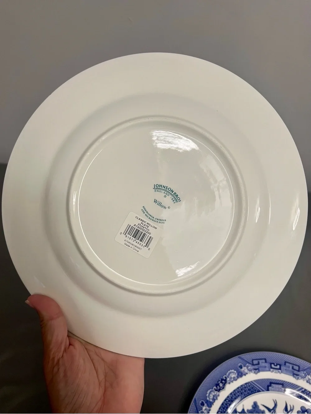 Johnson Bros Set Of 3 Blue Willow Dinner Plates 10.5” Chinese Love Story DS/MS